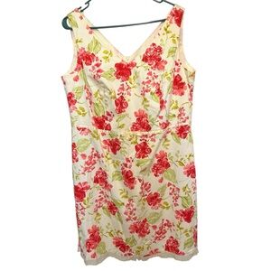 Plaza South Dress Women's Petites size 16WP Floral Print Sleeveless‎ Bloomcore